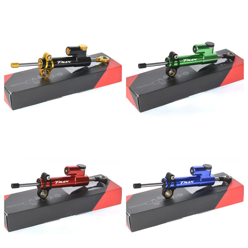 Steering Damper Stabilizer Kit Cnc - Zestaw Regulowanego Amortyzatora Skrętu Motocykla, Stabilizator,