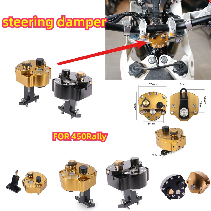 Steering Damper Stabilizer Kit Cnc - Zestaw mocowania amortyzatora skrętu do 450