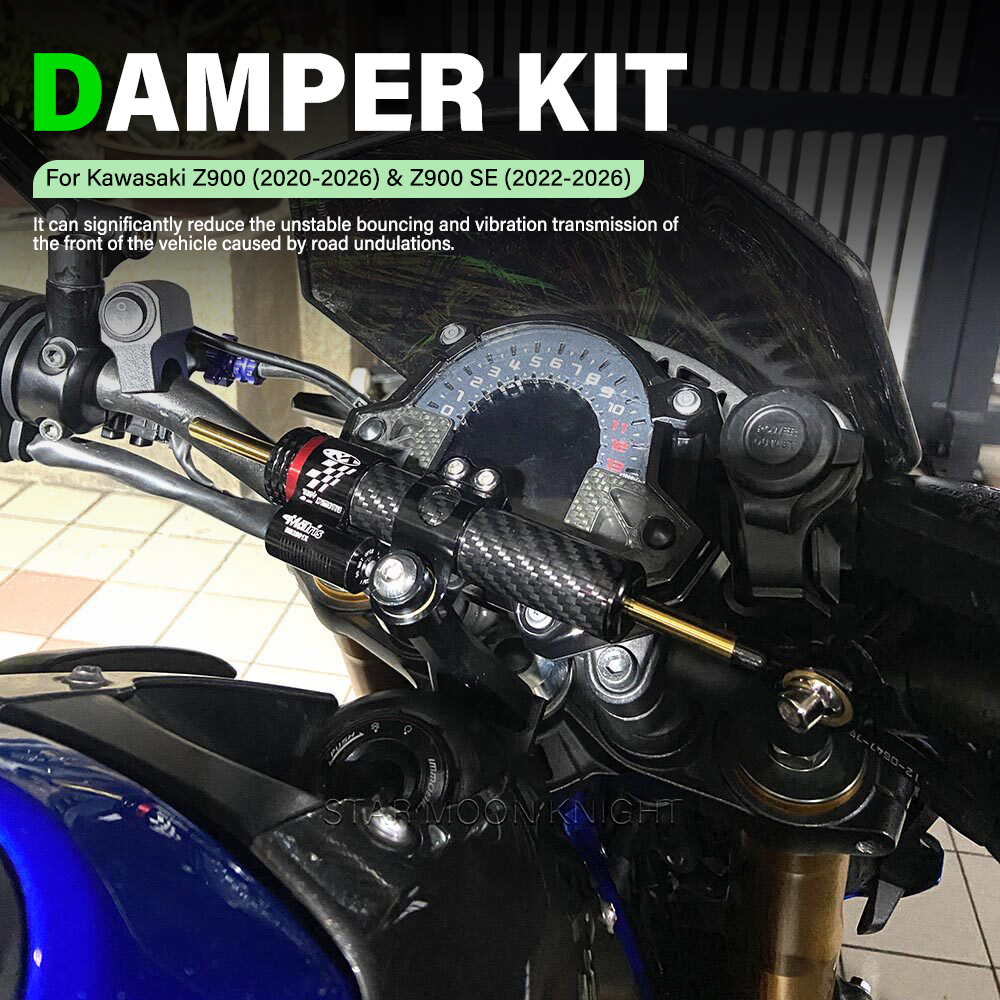 Steering Damper Stabilizer Kit Cnc - Nowy Motocyklowy CNC Amortyzator Skrętu Stabilizujący