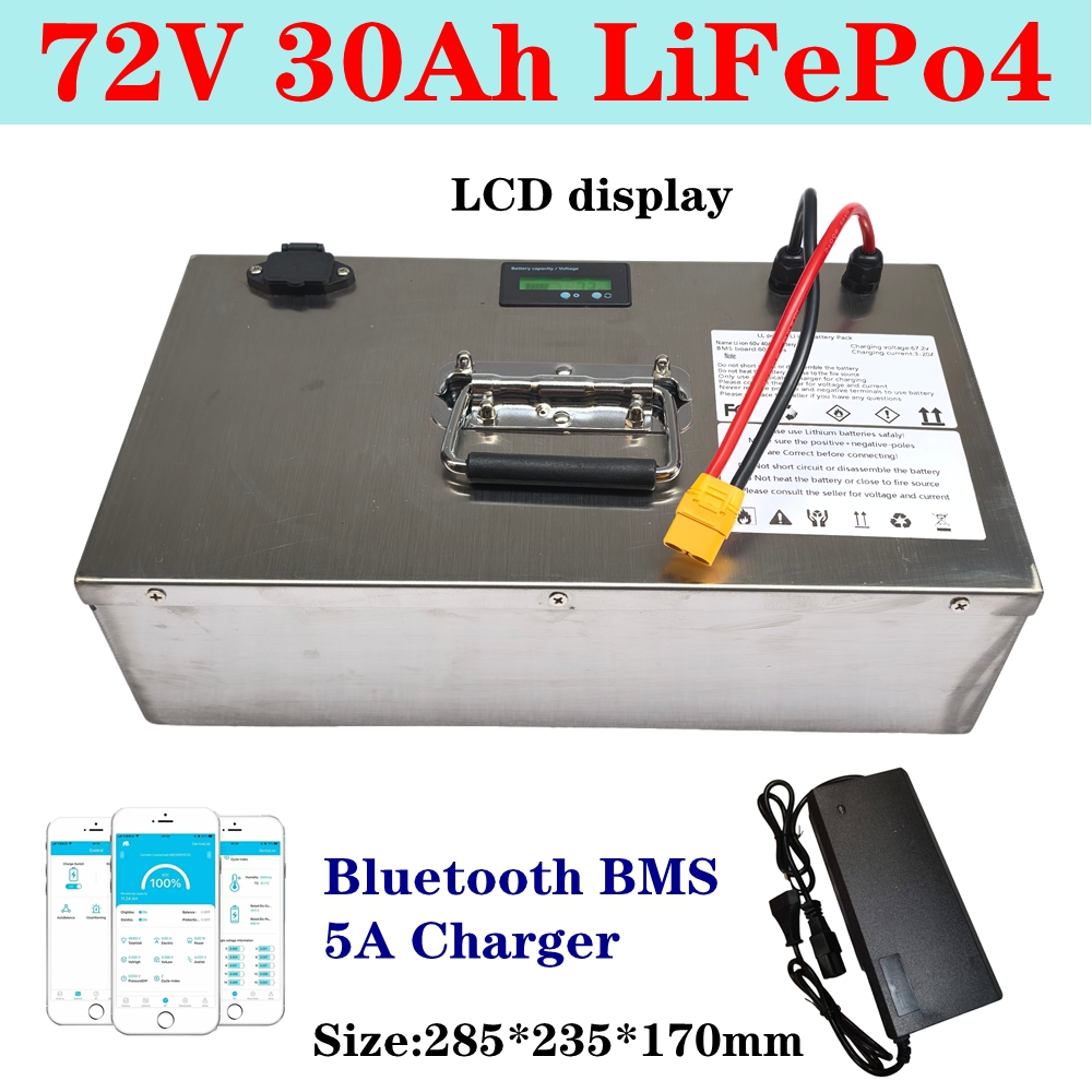 Ulepszony akumulator Lifepo4 7 – 72V 30Ah Lifepo4 Battery Pack recenzja i cena