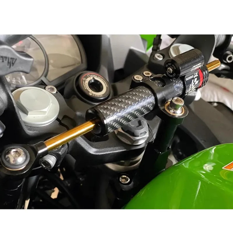 Do Kawasaki 500 2024 - Uchwyt  – Steering Damper Stabilizer Kit Cnc recenzja i cena