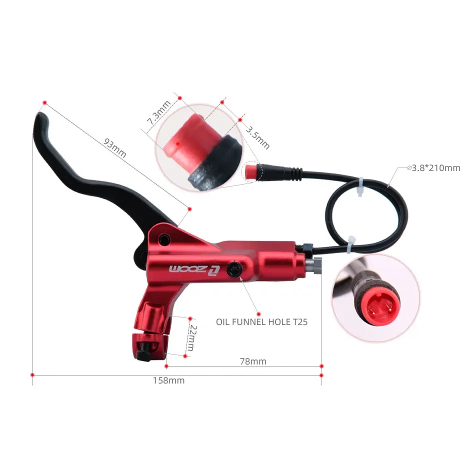4-tłokowy HB-876E hydrauliczny – Zoom Hydraulic Brake 4 Piston E-Scooter recenzja i cena