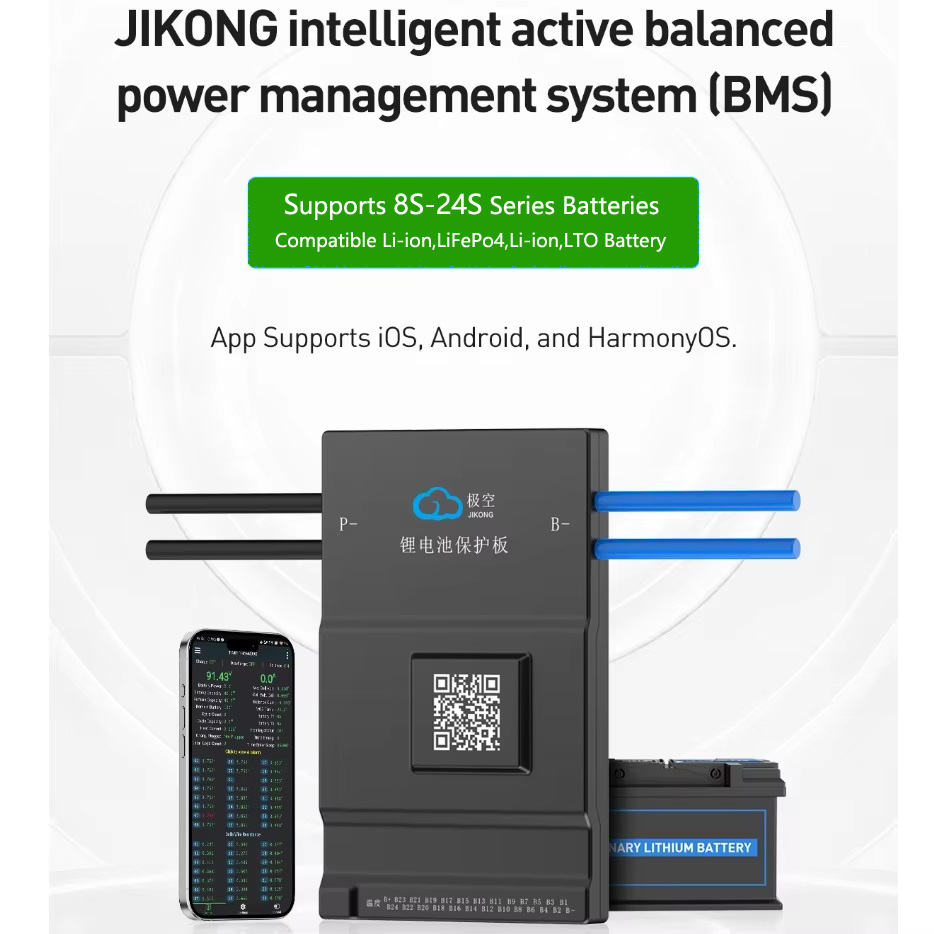 JK BMS Aktywny Balanser 150A 2 – Smart Bms 20S 72V 150A Bluetooth recenzja i cena