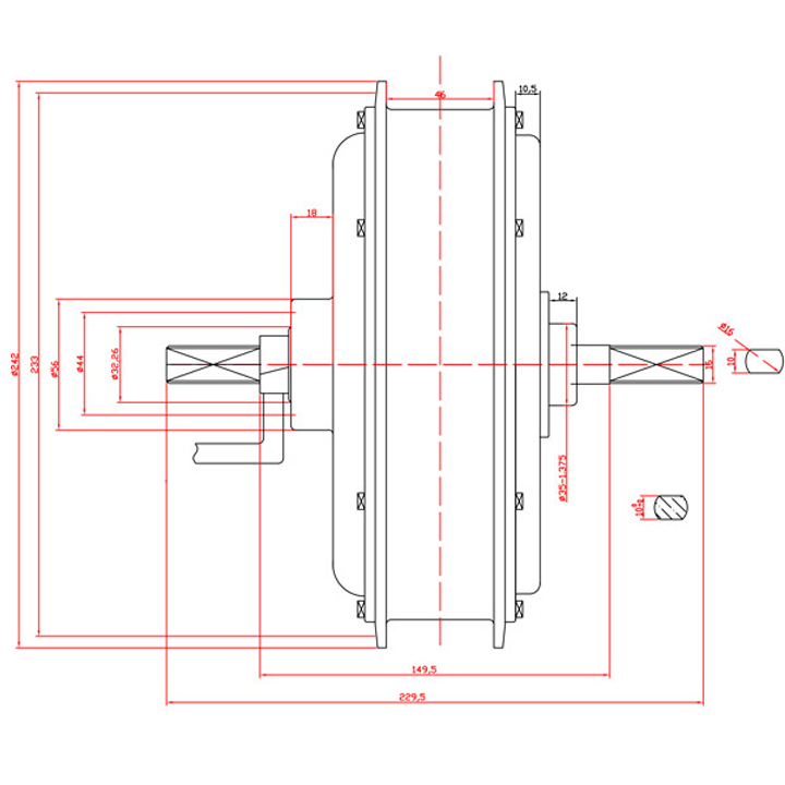 Koła elektryczne do motocykli  – 60V 5000W Brushless Hub Motor recenzja i cena