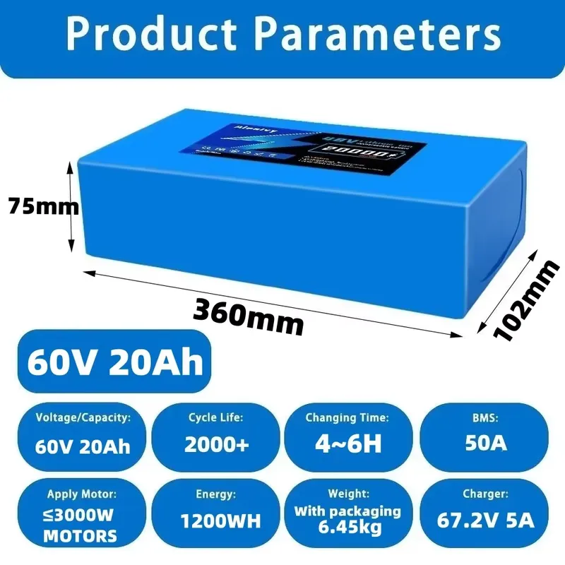 Aleaivy 60V 20AH 30AH 21700 Ak – 60V 30Ah 21700 Battery Pack recenzja i cena