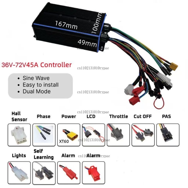 Dwukanałowy kontroler sinusoid – 72V 45A Dual Controller recenzja i cena